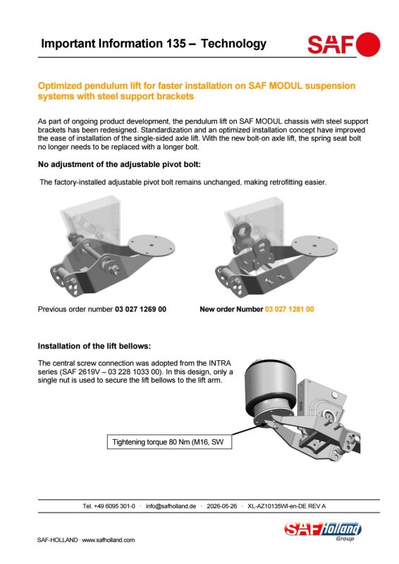 Important Information 135 - Technology
