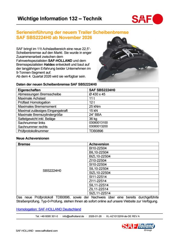 Wichtige Information 132