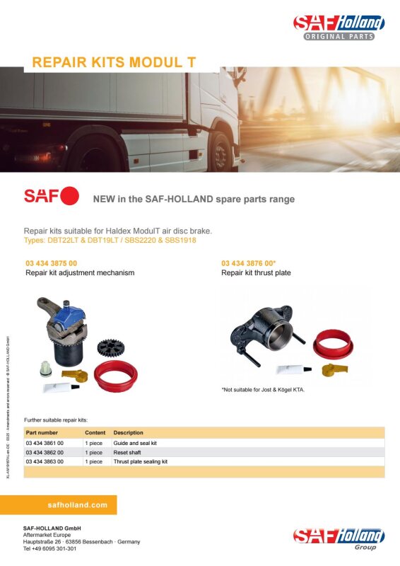 REPARATURSÄTZE MODUL T