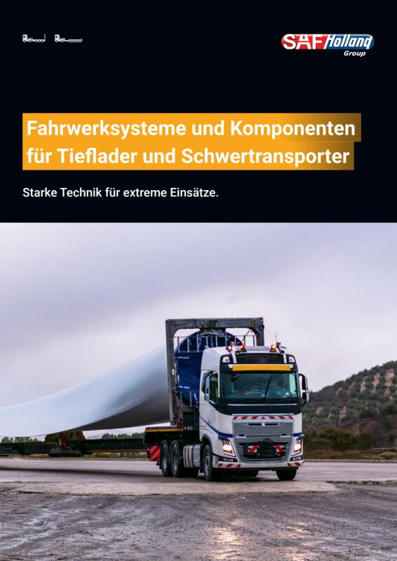 Fahrwerke und Komponenten für Tieflader und Schwertransporter