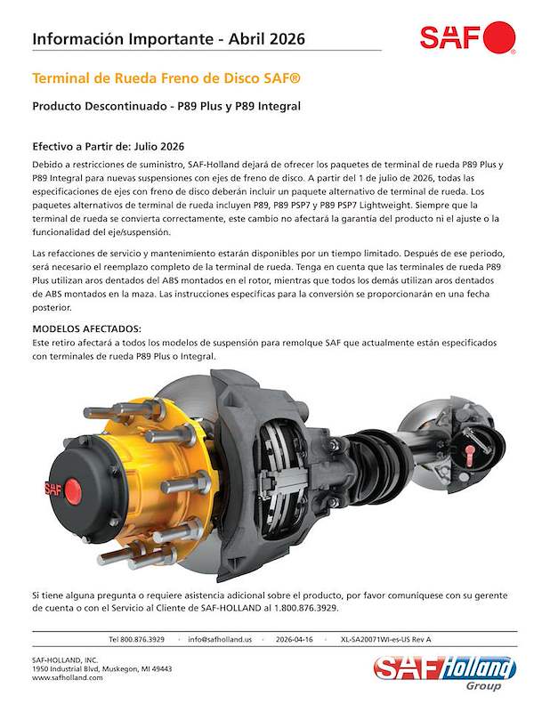 Producto Descontinuado - P89 Plus y P89 Integral